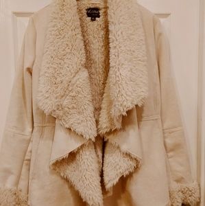 Faux Suede Coat